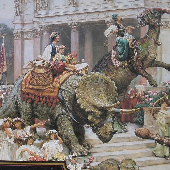 Dinotopia Dinosaur Parade 750 Piece Puzzle - Picture 14 of 16